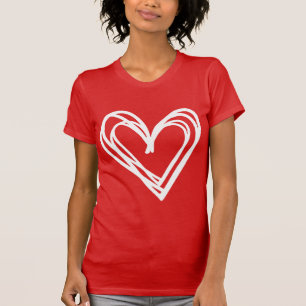 Camiseta el día de San Valentín con corazón para u