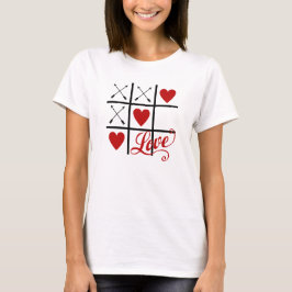 Camiseta el día de San Valentín con corazones