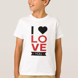 Camiseta El día de San Valentín Corazón Amor Parejas Cute I