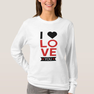 Camiseta El día de San Valentín Corazón Amor Parejas Cute I