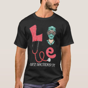 Camiseta El día de San Valentín Corazón Estetioscopio Enfer