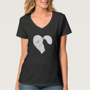 Camiseta El día de San Valentín Cute Perro Husky Siberiano