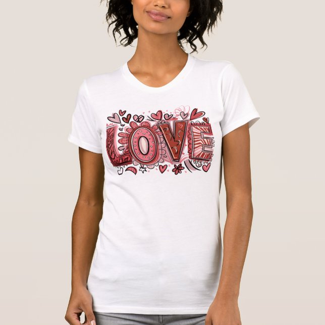 Camiseta El día de San Valentín de amor (Anverso)