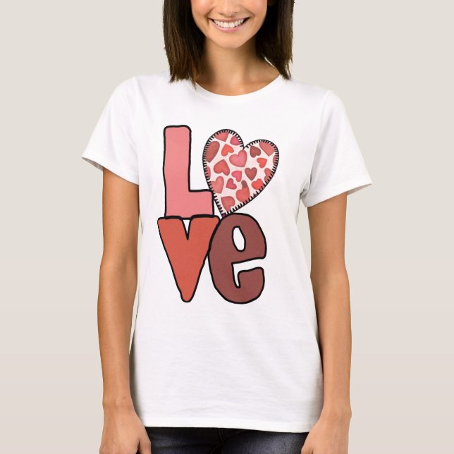 Camiseta El día de San Valentín de amor (Anverso)