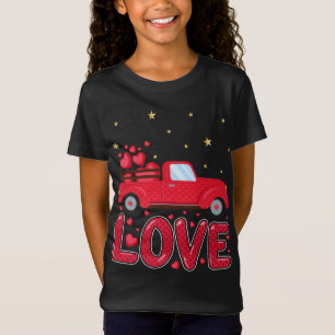 Camiseta El día de San Valentín de amor de los corazones de