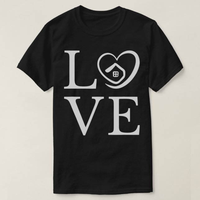 Camiseta El día de San Valentín de amor de Realtor y Agente (Diseño del anverso)