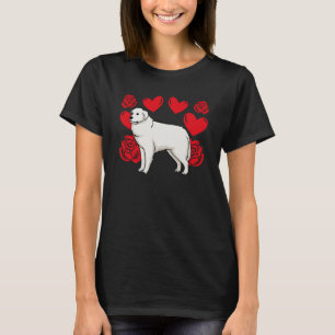 Camiseta El día de San Valentín de amor Rosas grandes pirin