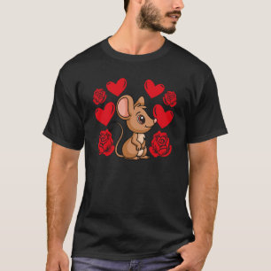 Camiseta El día de San Valentín de amor Rosas Rat Boys Niño