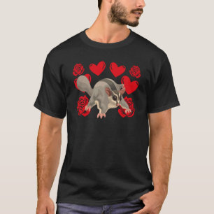 Camiseta El día de San Valentín de amor Rosas Sugar Glider 