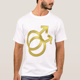 Camiseta El día de San Valentín de anillos de Boda de oro g