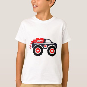 Camiseta El día de San Valentín de Camión Cute Monster Xoxo