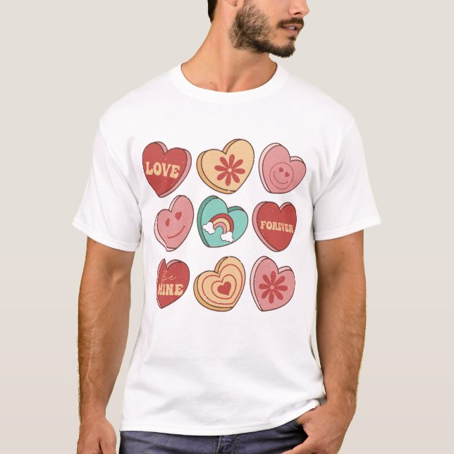 Camiseta El día de San Valentín de cardíacos (Anverso)