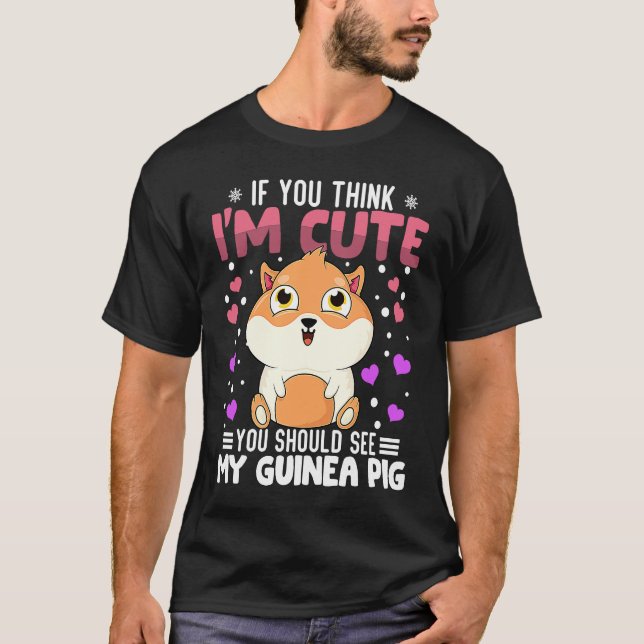Camiseta El día de San Valentín De Cerdo En Guinea Animal P (Anverso)