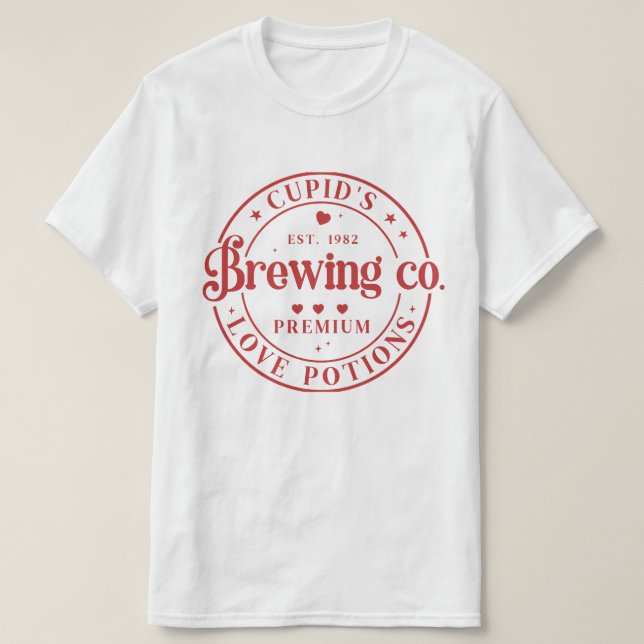 Camiseta El día de San Valentín de Cupid's Brewing Co. (Diseño del anverso)