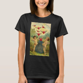 Camiseta El día de San Valentín de época, corazón de Cherub