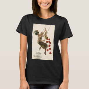 Camiseta El día de San Valentín de época, dama victoriana e