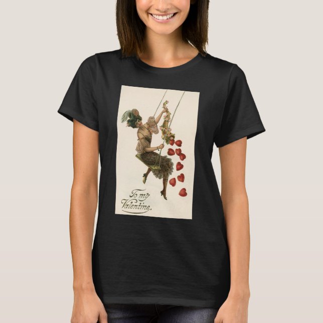 Camiseta El día de San Valentín de época, dama victoriana e (Anverso)