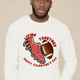 Camiseta El día de San Valentín de Fútbol Feliz