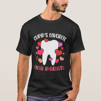 Camiseta El día de San Valentín De Higienistas Dentales Fav