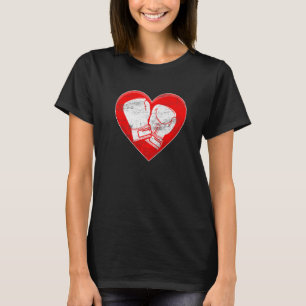 Camiseta El día de San Valentín de jugador deportivo de box