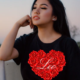 Camiseta El día de San Valentín de nombre personalizado Ros
