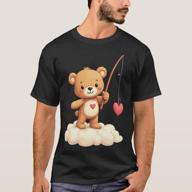 Camiseta El día de San Valentín de osos de cuidado Tenderhe (Anverso)