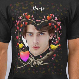 Camiseta El día de San Valentín de pájaro canario