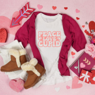 Camiseta El día de San Valentín de Peace Love Cupid