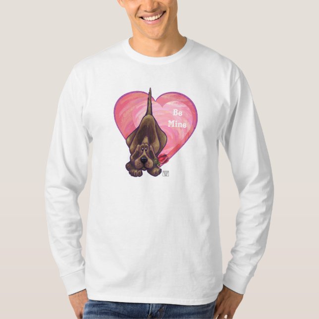 Camiseta El día de San Valentín de perro de Hound (Anverso)
