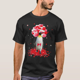 Camiseta El día de San Valentín de pingüino lindo regalo
