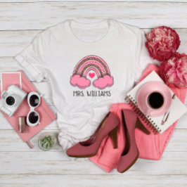 Camiseta El día de San Valentín de profesora de corazón arc
