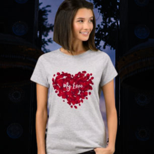 Camiseta El día de San Valentín de relaciones Rojo Rojo Roj