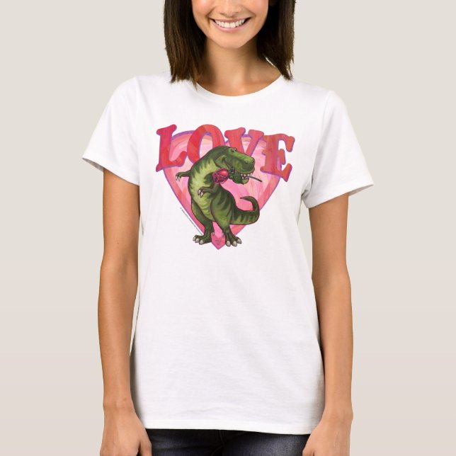 Camiseta El día de San Valentín de Tyrannosaurus (Anverso)