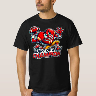 Camiseta El día de San Valentín de un campeón de fútbol