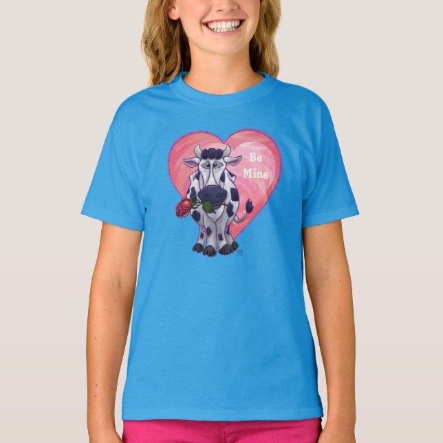 Camiseta El día de San Valentín de vaca (Anverso)