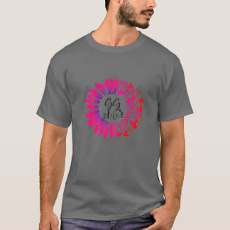 Camiseta El día de San Valentín del corazón de la flor de l