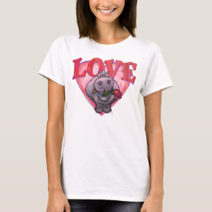Camiseta El día de San Valentín del Hippopotamus