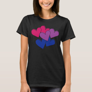 Camiseta El día de San Valentín del orgullo bisexual LGBTQ 