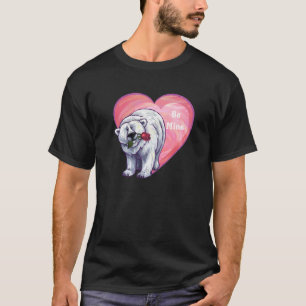 Camiseta El día de San Valentín del oso polar