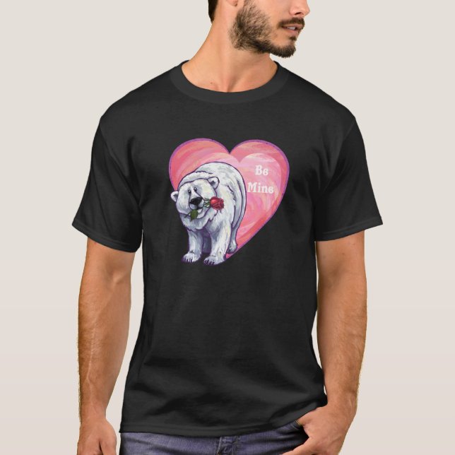 Camiseta El día de San Valentín del oso polar (Anverso)