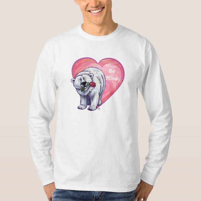 Camiseta El día de San Valentín del oso polar (Anverso)