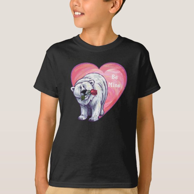Camiseta El día de San Valentín del oso polar (Anverso)