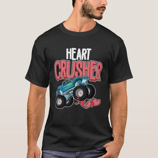 Camiseta El día de San Valentín divertida de Heart Monster  (Anverso)