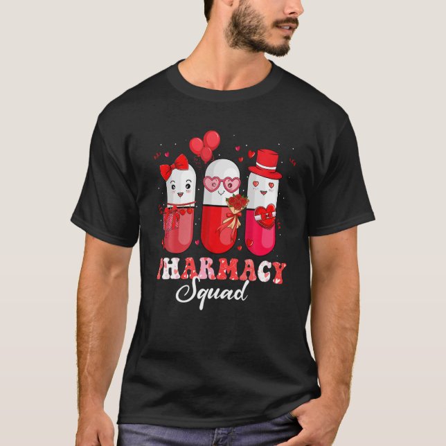 Camiseta El día de San Valentín divertida de la farmacia de (Anverso)