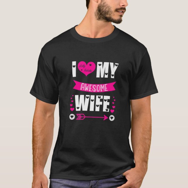 Camiseta El día de San Valentín divertidos aman a los hombr (Anverso)