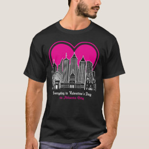 Camiseta El día de San Valentín en Atlanta City