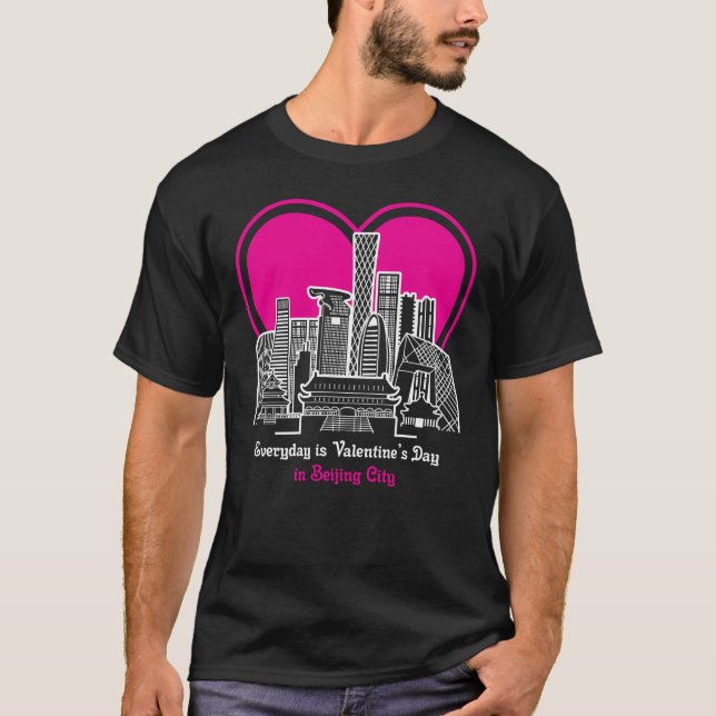 Camiseta El día de San Valentín en la ciudad de Beijing (Anverso)