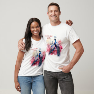 Camiseta El día de San Valentín en París - Un par de pavos