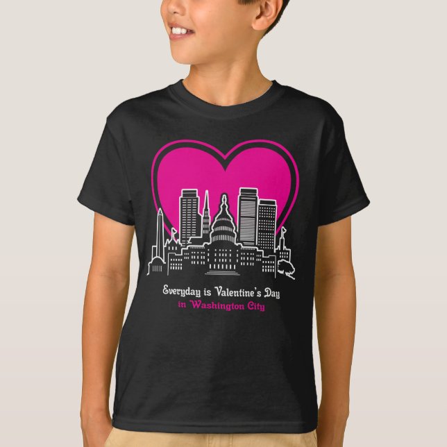 Camiseta El día de San Valentín en Washington (Anverso)
