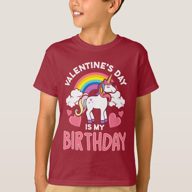 Camiseta El día de San Valentín es mi cumpleaños (Anverso)